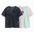 LV DAMIER T-SHIRT LVSE MONOGRAM GRADIENT COTTON TSHIRT LV POLO