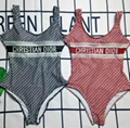  	Dior bikini oblique technical fabric one-piece dior swimsuit swimwear    