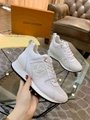 LV TRAINERS RUN AWAY WOMAN SHOES SUEDE CALF LEATHER LV SNEAKERS
