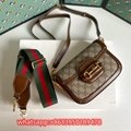 Gucci Horsebit 1955 mini bag GG superme canvas gucci shoulder bag 