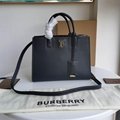 Burberry tote handbag classic vintage check leather note crossbody bag 