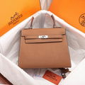 Hermes kelly bag mini Hermès kelly handbag crocodile calfskin leather bag 25cm 