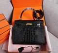        kelly bag mini Hermès kelly handbag crocodile calfskin leather bag 25cm  15