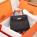Hermes kelly bag mini Hermès kelly handbag crocodile calfskin leather bag 25cm 