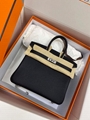        Birkin bag twilly Hermès Birkin bag clemence brown caviar leather  6