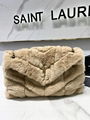 YSL SHOULDER BAG PUFFER MEDIUM CHAIN BAG QUILTED LAMBSKIN SAINT LAURENT BAG