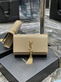 YSL KATE BAG KATE SMALL CHAIN BAG WITH TASSEL IN GRAIN DE POUDRE LEATHER