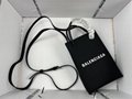 Balenciage bag miniShopping Phone Holder shiny crocodile embossed calfskin 5