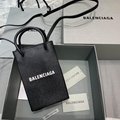 Balenciage bag miniShopping Phone Holder shiny crocodile embossed calfskin 14