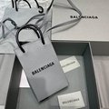 Balenciage bag miniShopping Phone Holder shiny crocodile embossed calfskin 17