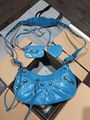 Balenciage bag Le Cagole Mini Bag blue BB bleached denim balenciage chain bag