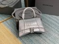 Balenciage handbag Hourglass suede calfskin with rhinestones NEO classic handbag 8