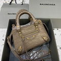 Balenciage handbag Hourglass suede calfskin with rhinestones NEO classic handbag 11