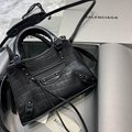 Balenciage handbag Hourglass suede calfskin with rhinestones NEO classic handbag 15