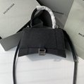 Balenciage handbag Hourglass suede calfskin with rhinestones NEO classic handbag 16