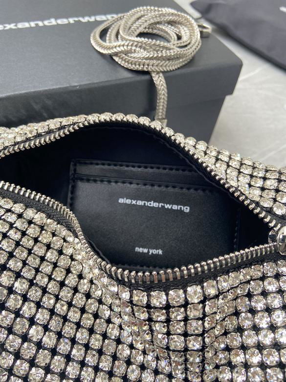 Alexanderwang heiress pouch in rhinestonebeiress wristlet in crystal mesh