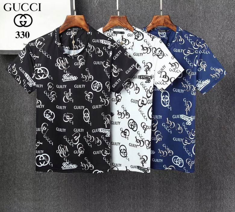 NEW       apparel men short t shirt       tshirt polo man GG printed t-shirt  5