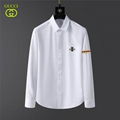 Gucci apparel men long cotton boxy shirt classic signature gucci shirt 