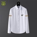       apparel men long cotton boxy shirt classic signature       shirt  17