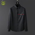 Gucci apparel men long cotton boxy shirt classic signature gucci shirt 