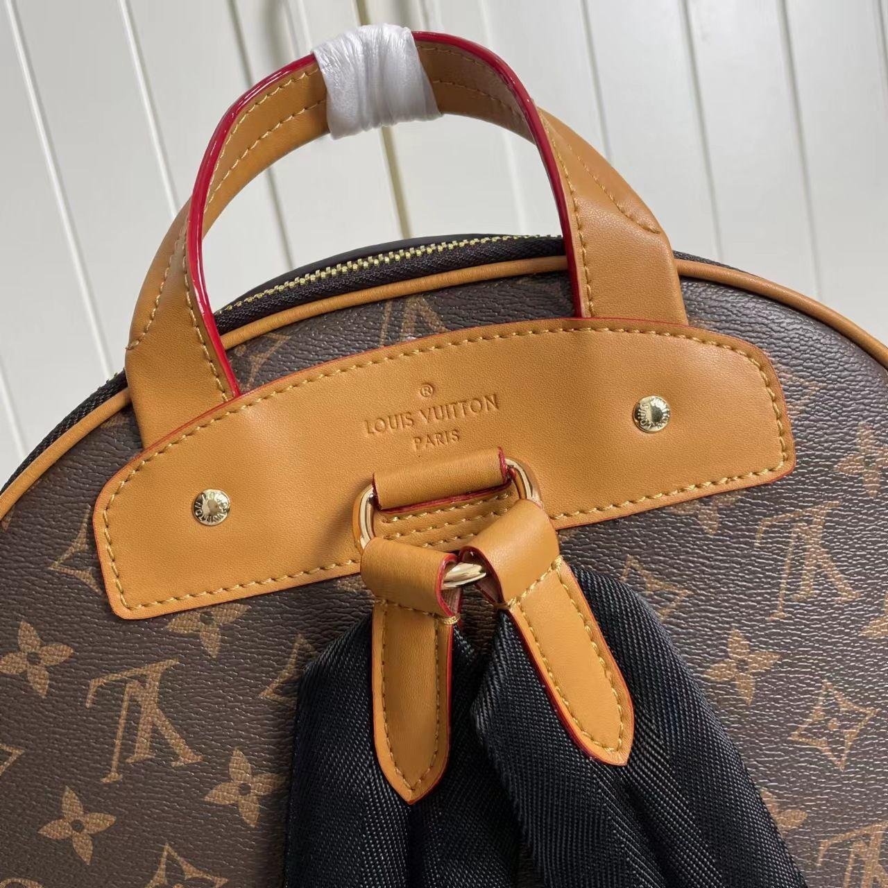    ackpack Blurry Monogram knapsack genuine leather travllling bag M46237 5