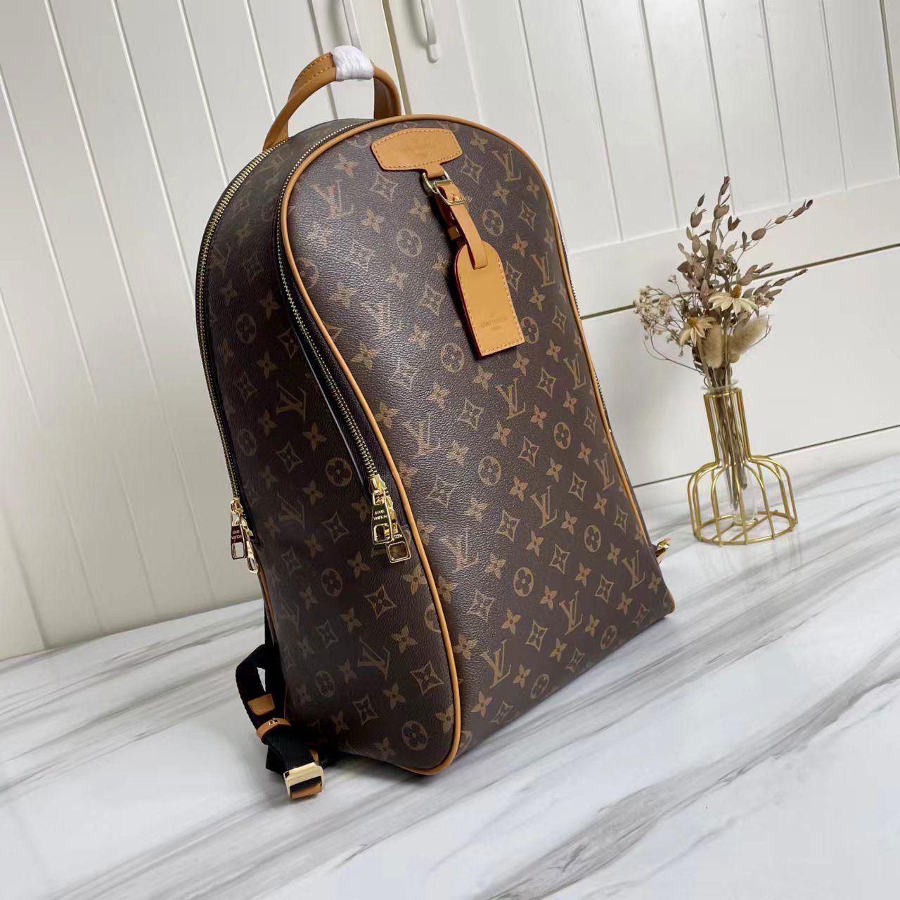     ackpack Blurry Monogram knapsack genuine leather travllling bag M46237