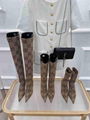 Gucci boots horesit anke boot platform pump leather GG printed knee high booties