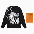 LV sweatshirt hooded wool oversize sweatshirt luxury LV hoody apparel