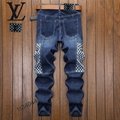 LV jeans man long pant wash skinny jean pants fashion louis vuitton trouses