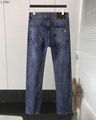 LV jeans man long pant wash skinny jean pants fashion louis vuitton trouses