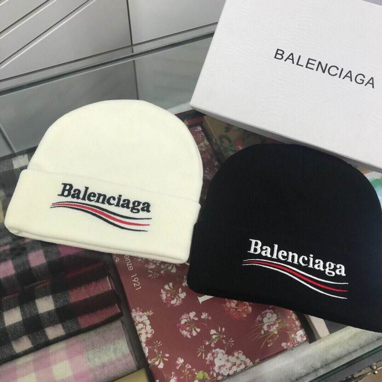 balenciage knitted beanie thermal knit hat Wool caps Knitted hats knitting caps  2