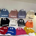 balenciage knitted beanie thermal knit hat Wool caps Knitted hats knitting caps  8