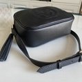       Soho small leather disco bag shoulder bag  a leather tassel zipper pull 11