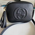       Soho small leather disco bag shoulder bag  a leather tassel zipper pull