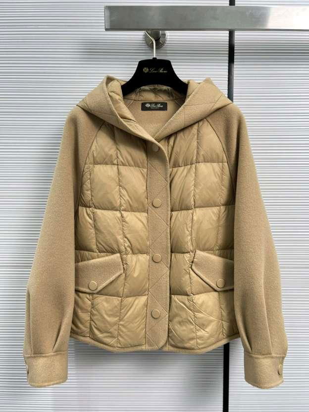 Top quality Loro Piana jacket 100% cashmere sweater downjacket mink coat suit 3