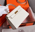        Mini Kelly handbag purse tote handle bag crocodile leather  8