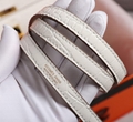 Hermes Mini Kelly handbag purse tote handle bag crocodile leather 