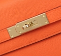 Hermes Mini Kelly handbag purse tote handle bag crocodile leather 