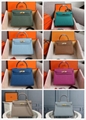 Hermes Mini Kelly handbag purse tote handle bag crocodile leather 