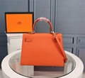 Hermes Mini Kelly handbag purse tote handle bag crocodile leather 