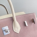 Hermes  brikin bag Hermes handbag purse  handle bag suede leather hermes tote