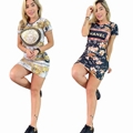 Versace bodys Dress one-piece versace casual sport suit jumpsuit legging