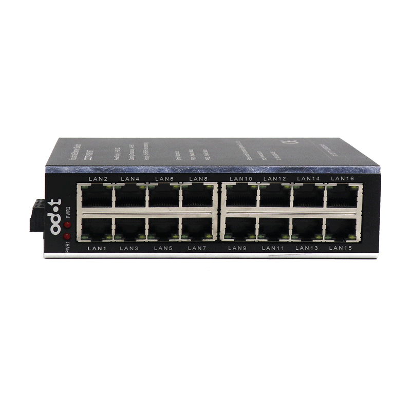  Unmanaged Industrial Switch + 16 Network ports + 10M / 100Mbps 2