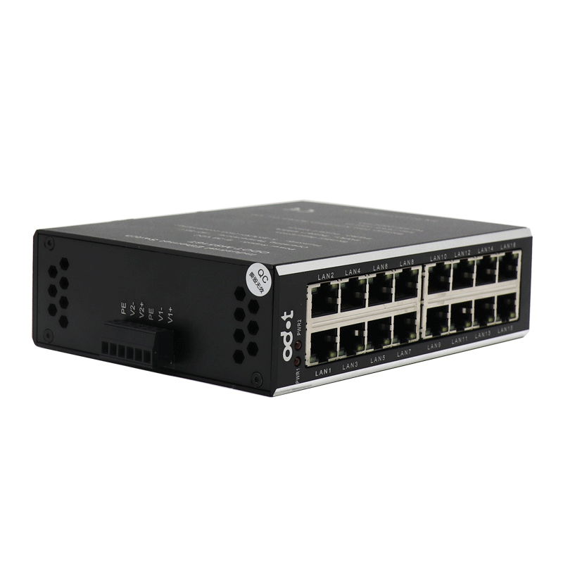  Unmanaged Industrial Switch + 16 Network ports + 10M / 100Mbps 3