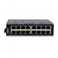 Wide TEMP Industrial Ethernet Switch + 16 Network ports + 10M / 100Mbp 2