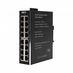 16 Network ports 10M / 100Mbps  port flip support Industrial Ethernet Switch