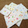 8 pcs/Lot baby bath towels cotton chiffon flower printing new baby towels soft w