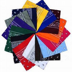 1 PC New Cotton mix hip-hop handkerchiefs  for Men woman head scarf scarfs brace