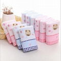 25 * 50cm high quality cotton towel for baby bear cartoon cloth napkin for baby 