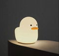 Led Lights Soft Silicone Cute Duck Children Kids Nursery Led Night Light Lamp 1